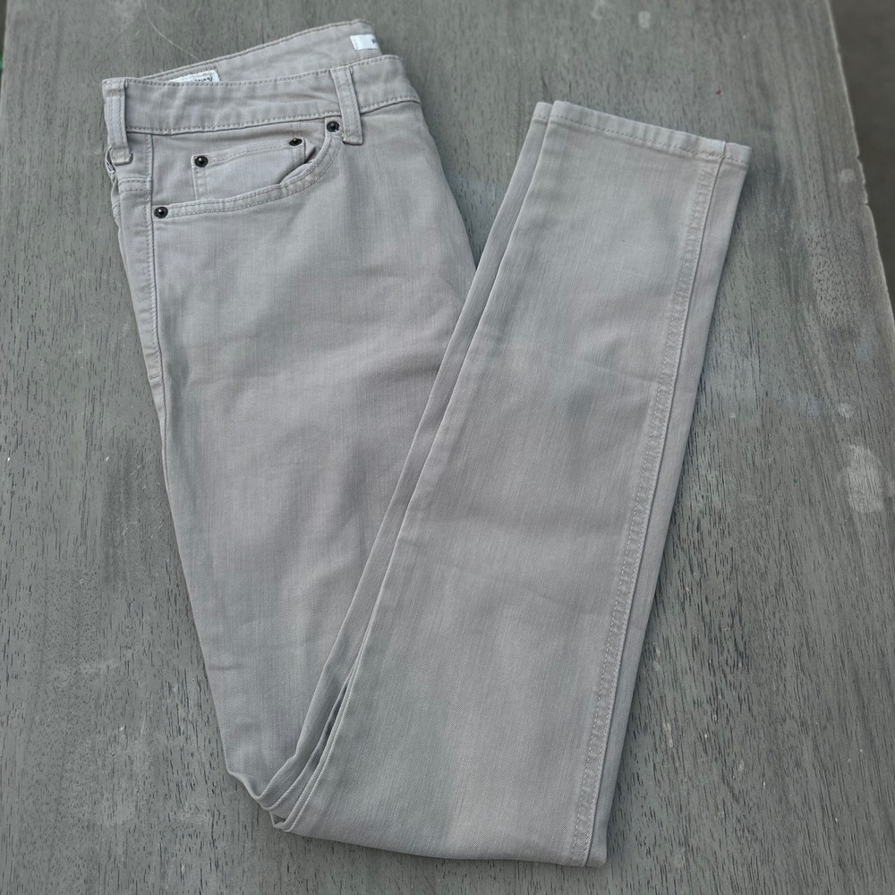 PacSun Stacked Skinny Jeans Mens 30x30 Tan Khaki Stretch Twill Pants